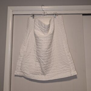 Docofil White Textured Cotton Euro Shams